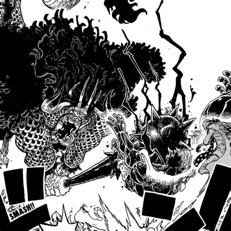 Luffy Vs Kaido Manga One Piece One Piece Drawing Kaido One