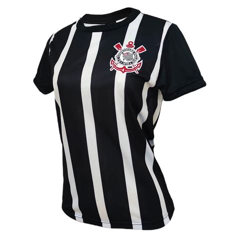 Camisa Corinthians Baby Look Retro Democracia Feminina Camisa retrô