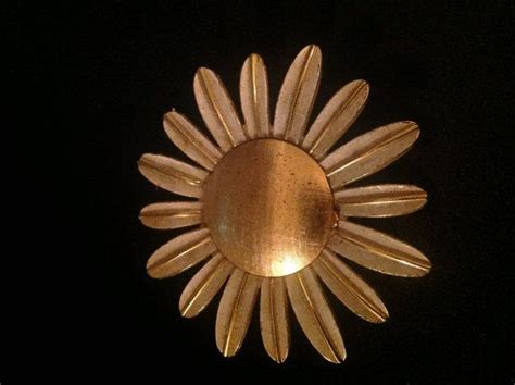 Avon Sunflower Perfume Brooch Vintage Etsy