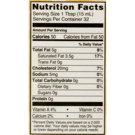 35 Heavy Whipping Cream Nutrition Label Labels Design Ideas 2020