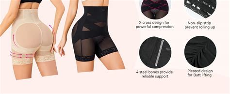 Nebility Shapewear Tummy Control Body Shaper High Waisted Butt Lifting