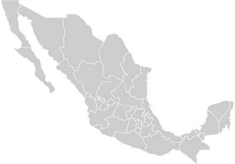 mapa mexico vector