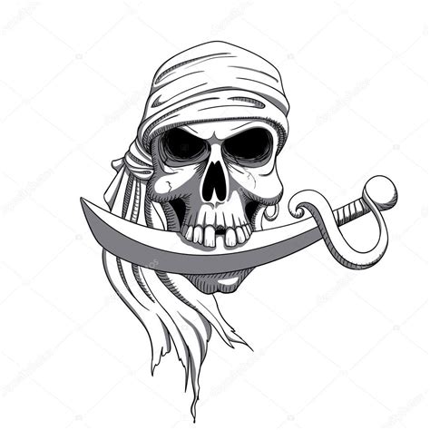 Pirate Skull Drawing at GetDrawings | Free download