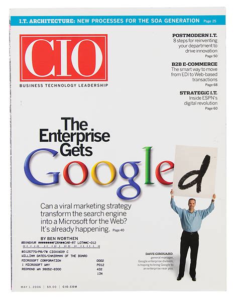 Bill Gates CIO Magazine Addressed To His Microsoft Office RR