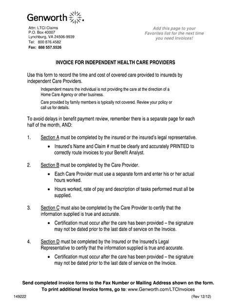 Independent Care Provider Form Fill Online Printable Fillable