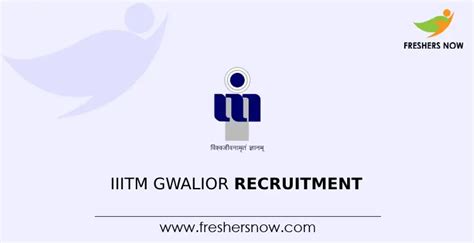 IIITM Gwalior Recruitment 2023 Notification For 71 Posts