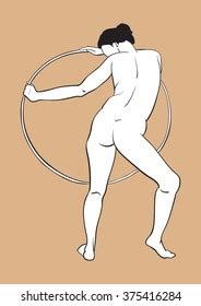 Sketch Naked Woman Stock Vector Royalty Free 375416284 Shutterstock