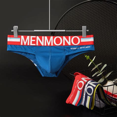 Trendy Men S Underwear Cotton Low Rise Tight Fitting U Sexy Triangle Bikini Bottoms Shopee