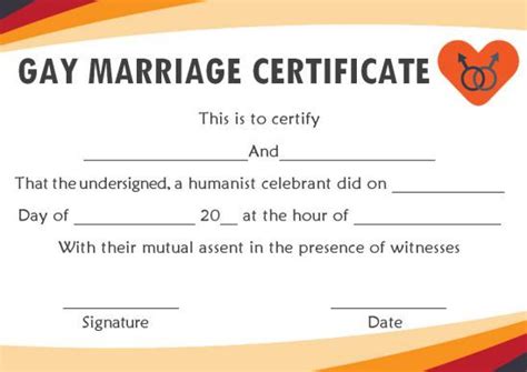 Pin On Gay Marriage Certificate