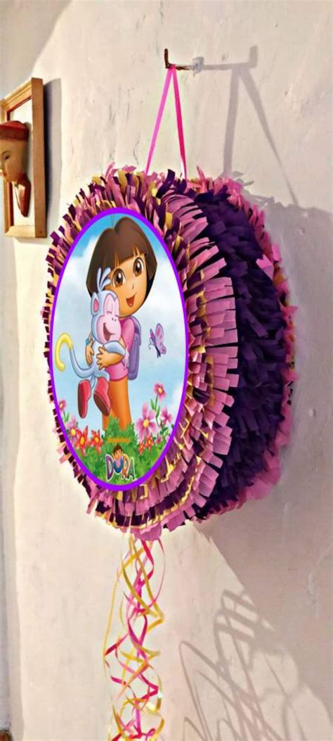 Party Piñata Dora la exploradora the Explorer Pull String | Etsy