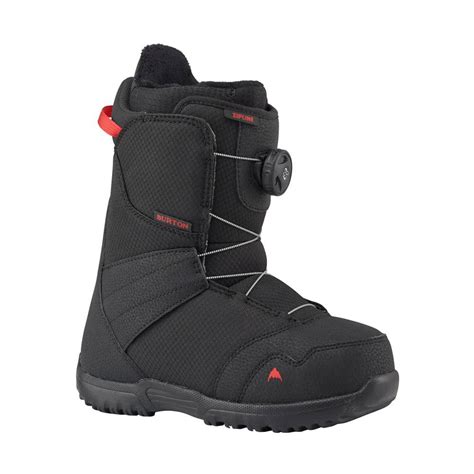 Burton Zipline Boa SnowBoard Boots Junior Black Snowinn