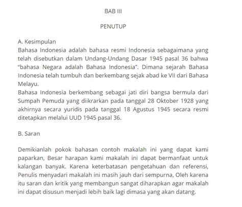 Contoh Kesimpulan Makalah Laporan Jurnal Dan Skripsi Yang Benar | Hot ...