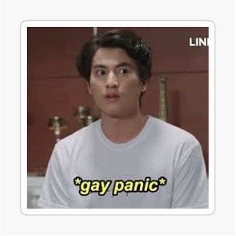 Gay Panic Sticker For Sale By Hyuli Redbubble