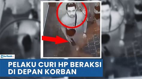 VIRAL PELAKU CURI HP BERAKSI CEPAT DI DEPAN KORBAN BERAWAL DARI LALAI