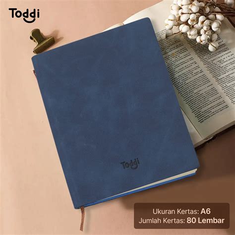 Toddi Buku Catatan Harian Notebook Diary Cover Kulit Lembar A Td