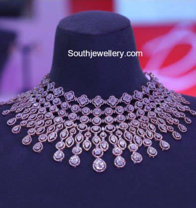 Latest Diamond Necklace Collection by Tanishq - Indian Jewellery Designs