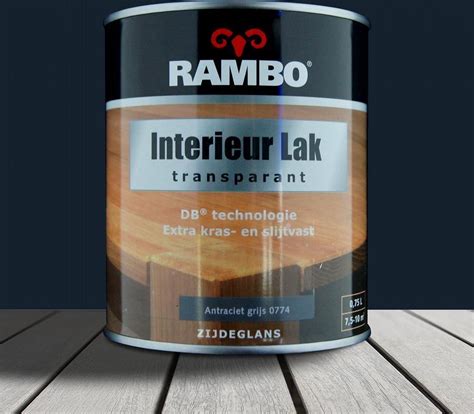 Rambo Interieur Lak Transparant 0 75 Liter Antraciet Grijs Bol