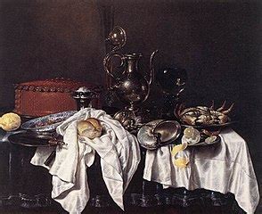 File Willem Claesz Heda Still Life With Pie Silver Ewer And Crab