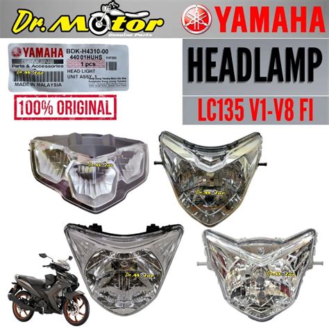 100 ORIGINAL YAMAHA LC135 V1 V8 FI LC 135 HeadLamp Lampu Depan HEAD