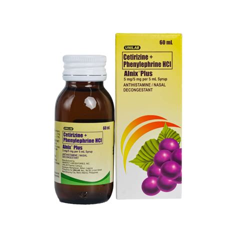 Alnix Plus 5mg5mg5ml Syrup 60ml