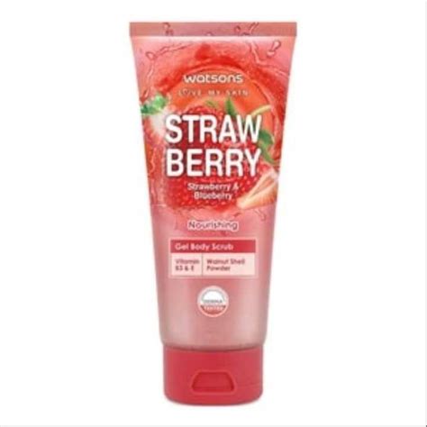 Watsons Gel Body Scrub Strawberry Blueberry 200g Lazada