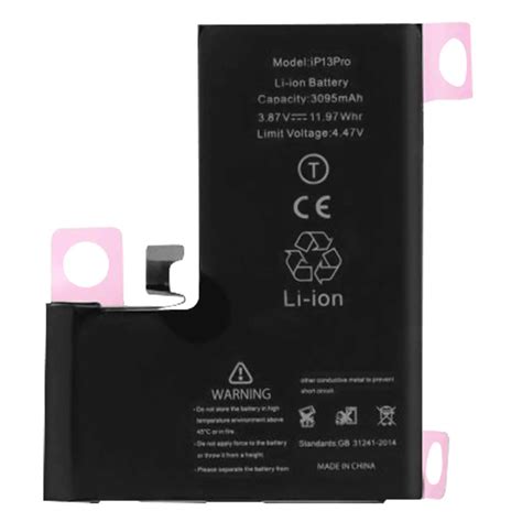 Clappio Batterie Interne Pour IPhone 13 Pro 3095mAh 100 Compatible