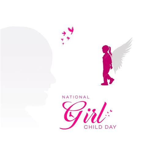 Premium Vector | National girl child day poster international girl ...