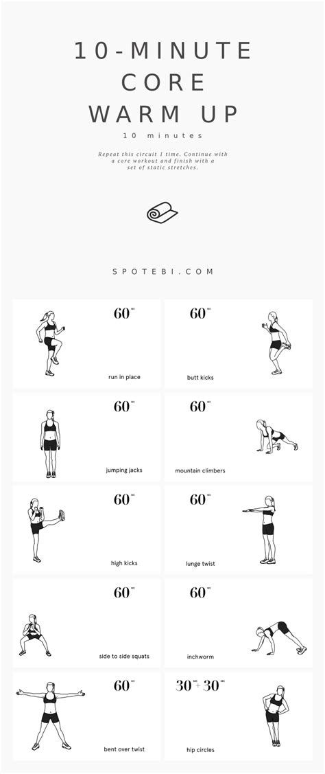 Bodyweight At Home Core Warm Up Routine