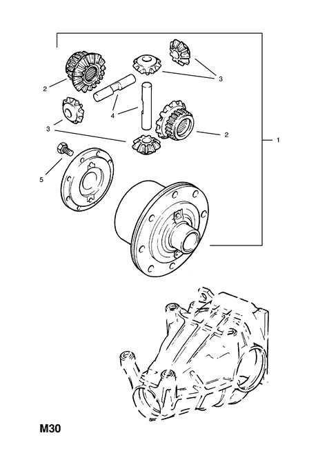 Opel Omega A Differential Assembly Contd Opel Epc Online