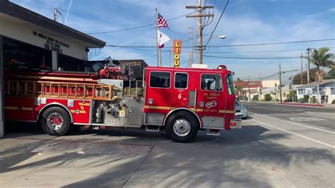 LACoFD Engine And Squad 6 Responding YouTube