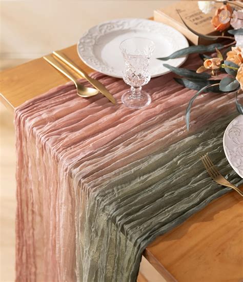 Amazon Vitalizart Cheesecloth Table Runner 35 X 120 Inches Gauze