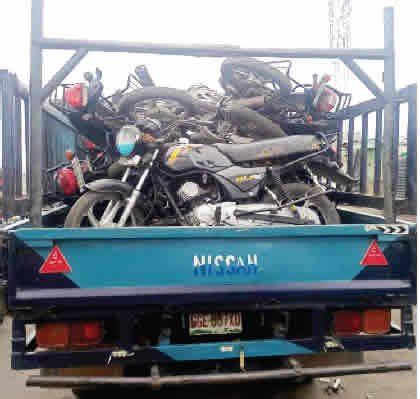 Okada Ban Lagos Police Impound Motorcycles Arrest Passengers