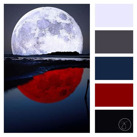 Blood Moon Colour Palette Цветовой микс Цветовые схемы красок