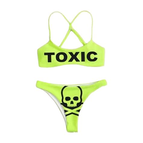 Bikinis Sexy Women Swimsuit Push Up Bandage Bikini Punk Style Female Swimwear Bikinis High Waist