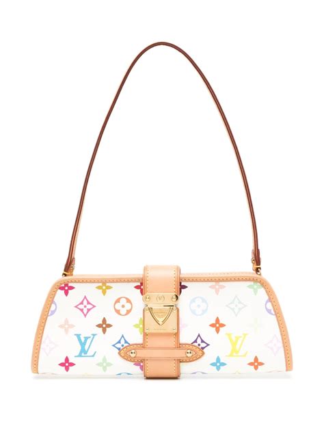 Pre Owned Louis Vuitton X Takashi Murakami Shirley Shoulder Bag In