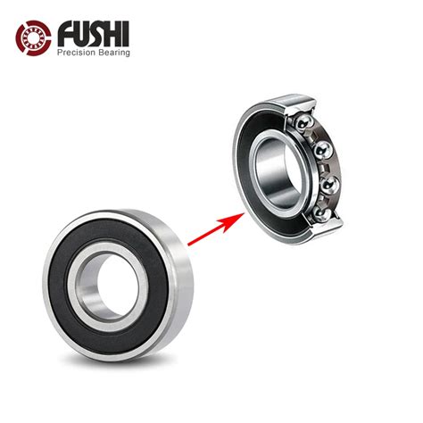 6201RZ 베어링 12*32*10mm ABEC 3 ( 8 PCS) 나일론 케이지가있는 기어 박스 6201 RS 2RZ 볼 ...