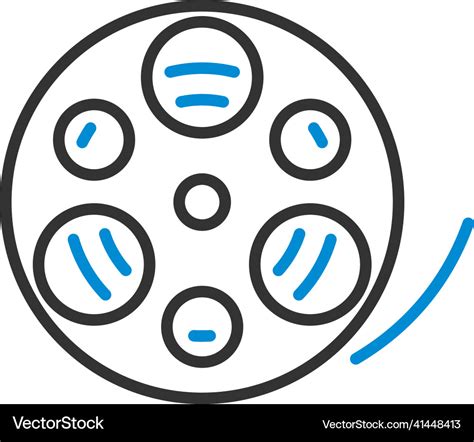 Movie reel icon Royalty Free Vector Image - VectorStock