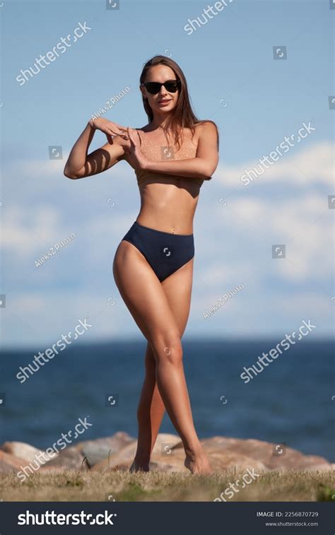 Beautiful Woman Sexy Bikini On Beach Stock Photo 2256870729 Shutterstock