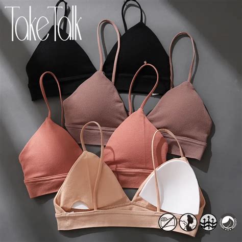 Mulheres Sexy Seamless Bras Profundo V Neck Feminino Respirável