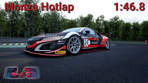 Honda NSX GT3 Evo Hotlap Setup Monza 1 46 877 Assetto Corsa