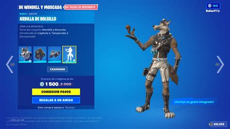 Nueva Skin Wendell Y Gesto De La Ardilla Nueva Tienda Fortnite Hoy