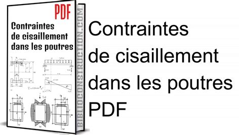 Contraintes De Cisaillement Dans Les Poutres Pdf Youtube