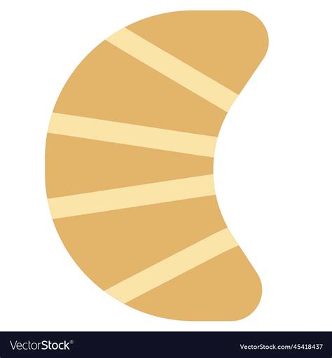 Freshly baked italian buttery croissant Royalty Free Vector