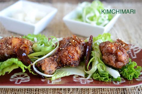 Crispy Korean Fried Chicken With Sweet Garlic Soy Glaze Kimchimari