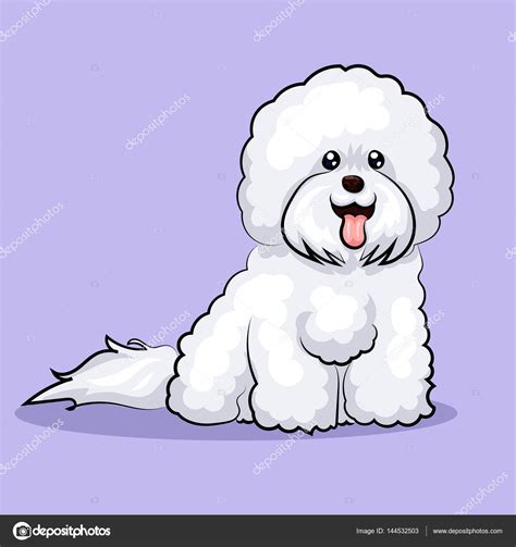 White "bichon frise" dog at one color background Stock Vector Image by ©yasyarik.gmail.com ...