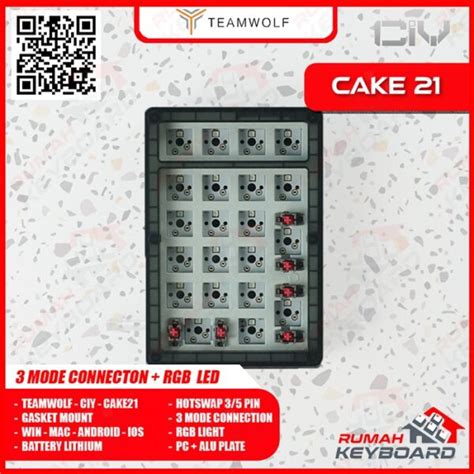 Mechanical Keyboard Numpad Ciy Cake Mode Keys Rgb