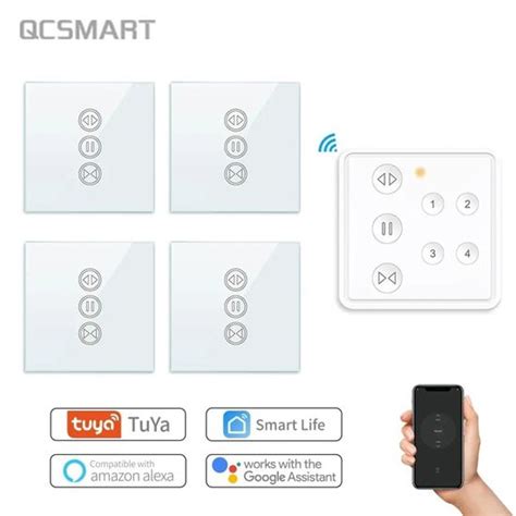 Tuya Smart Life Rf Wifi Interrupteur De Rideau Pour Volet Roulant