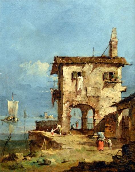 Francesco Guardi Capriccio Altes Haus In Der Lagune At