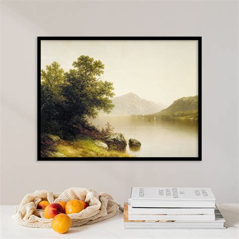 John William Casilear Lake George 1857 Landscape Poster Large Wall Art ...