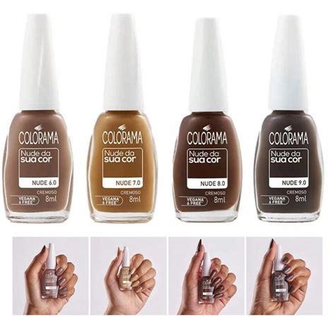 Kit Esmalte Colorama Cole O Nude Na Sua Cor Shein Brasil